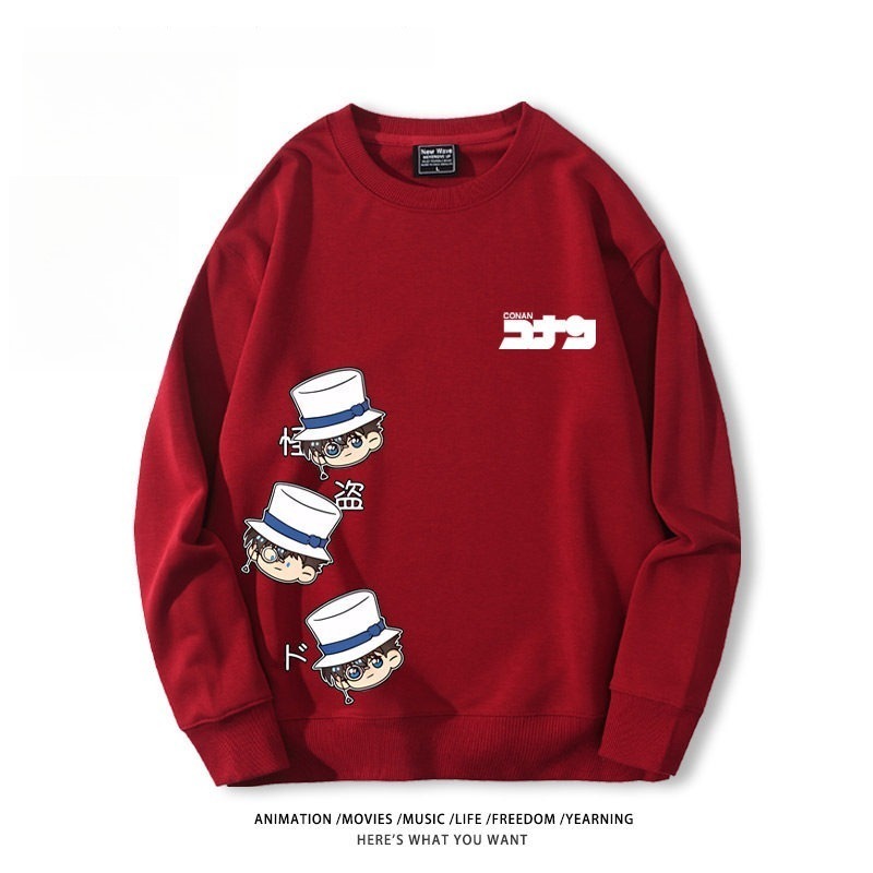 名偵探柯南 聯名親子情侶裝 圓領長袖