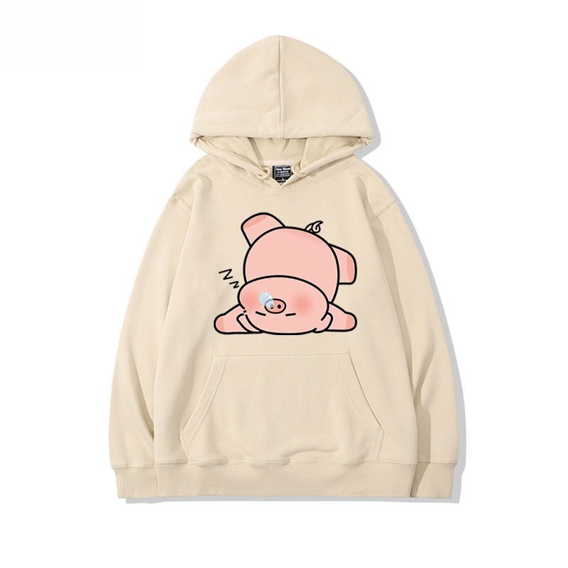 LULU豬 聯名衛衣新款 親子情侶裝連帽衛衣