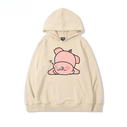 LULU豬 聯名衛衣新款 親子情侶裝連帽衛衣