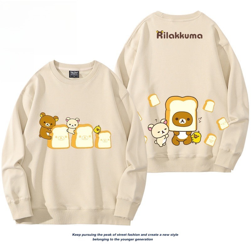 日系拉拉熊 聯名親子情侶裝 圓領長袖