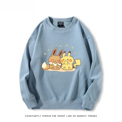 精靈寶可夢Q版 聯名親子情侶裝 圓領長袖