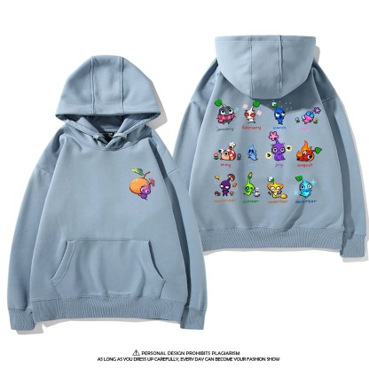 皮克敏PIKMIN4聯名衛衣新款 親子情侶裝連帽衛衣