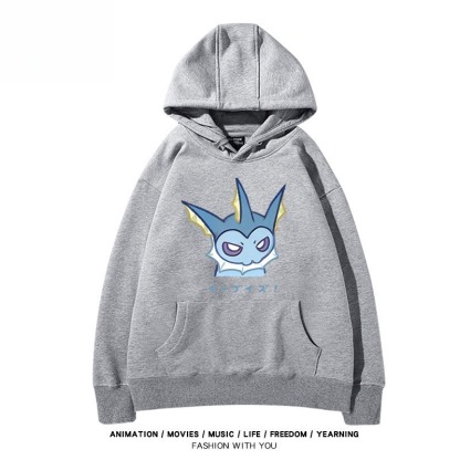 寶可夢伊布家族 聯名衛衣秋冬新款親子情侶裝連帽衛衣