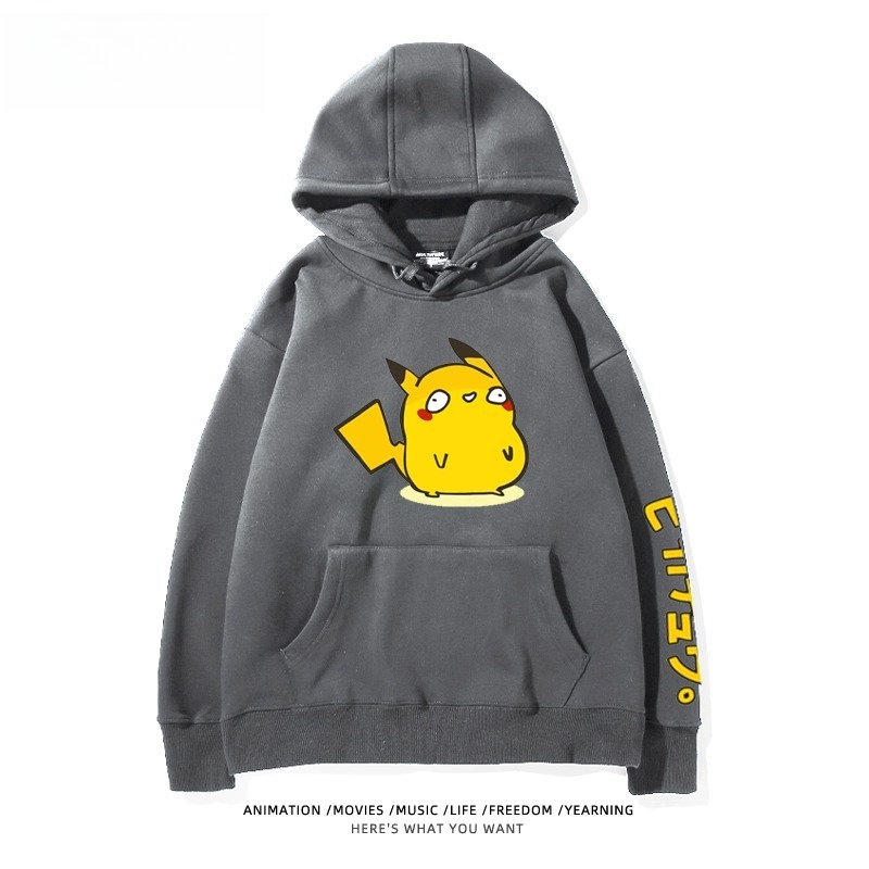 寶可夢Q版搞怪新款 親子情侶男女款連帽衛衣