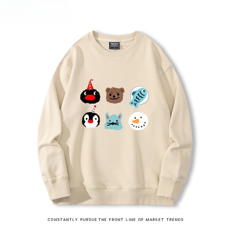 pingu 聯名親子情侶裝 圓領長袖