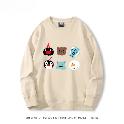 pingu 聯名親子情侶裝 圓領長袖