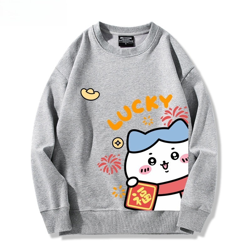 Chiikawa 聯名親子情侶裝 圓領長袖