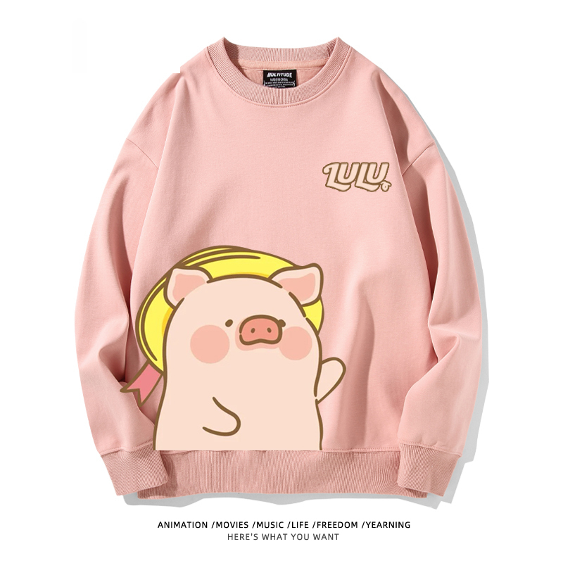 LuLu豬 聯名2024親子情侶裝 圓領長袖
