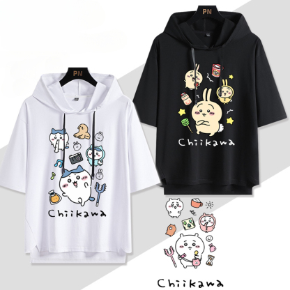 chiikawa 連帽短袖T恤