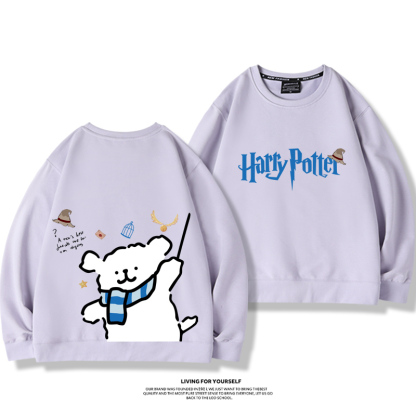 線條小狗2023親子情侶裝 圓領長袖