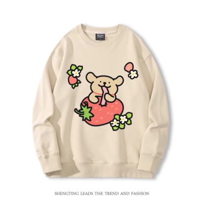 線條小狗 2024親子情侶裝 圓領長袖