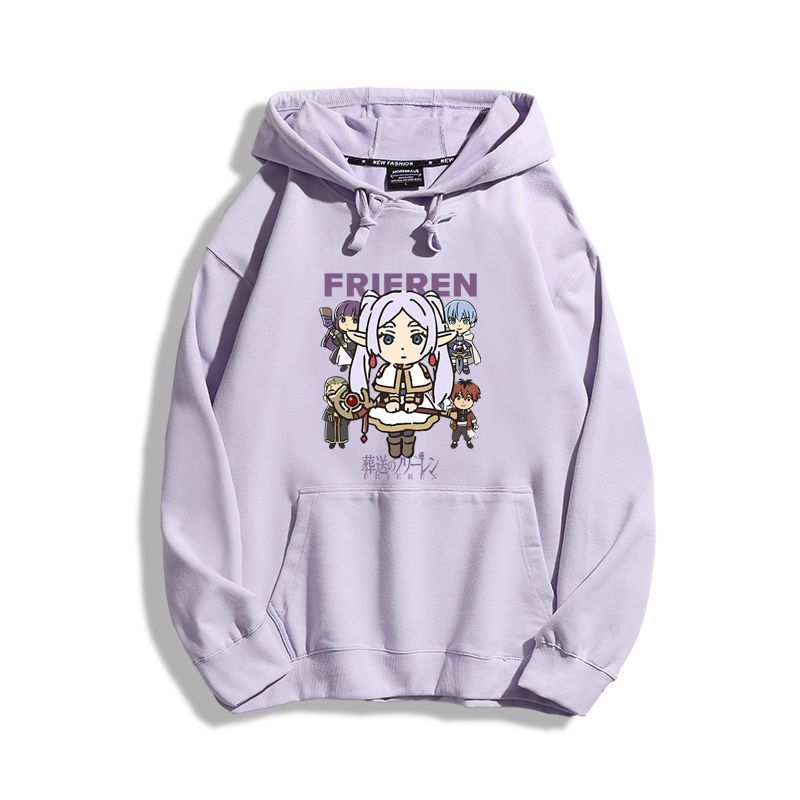 葬送的芙莉蓮2023秋冬新款親子情侶裝薄絨款連帽衛衣