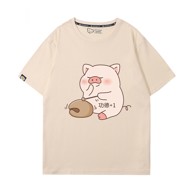 lulu豬 2024親子情侶男女同款 T恤