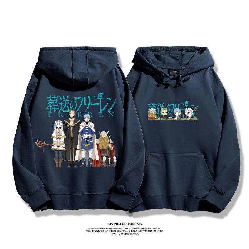 葬送的芙莉蓮2023秋冬新款親子情侶裝薄絨款連帽衛衣