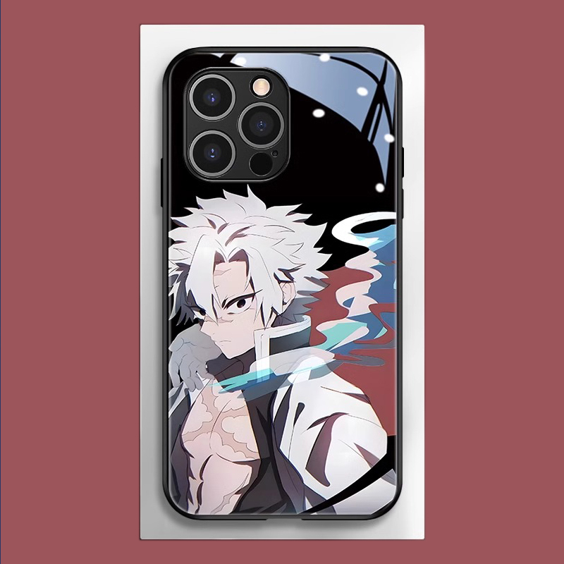 鬼滅之刃新款高清全包防摔玻璃殼