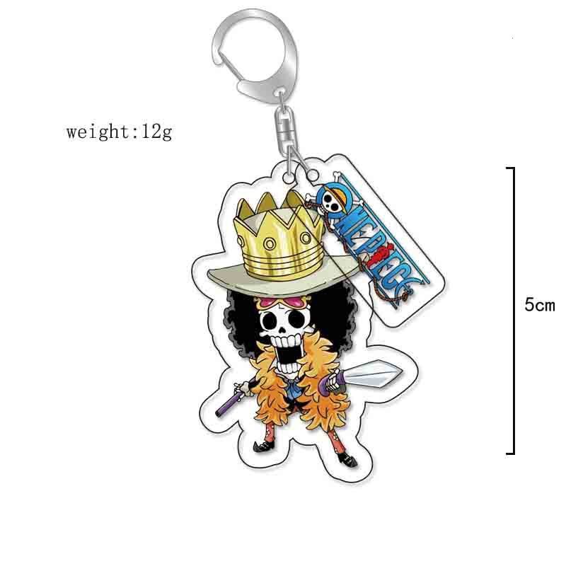 航海王草帽路飛索隆喬巴羅賓亞力克鑰匙扣掛飾【單買三件起送】
