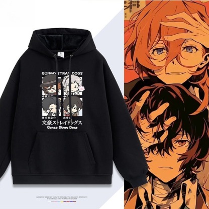 文豪野犬新款 親子情侶男女連帽衛衣