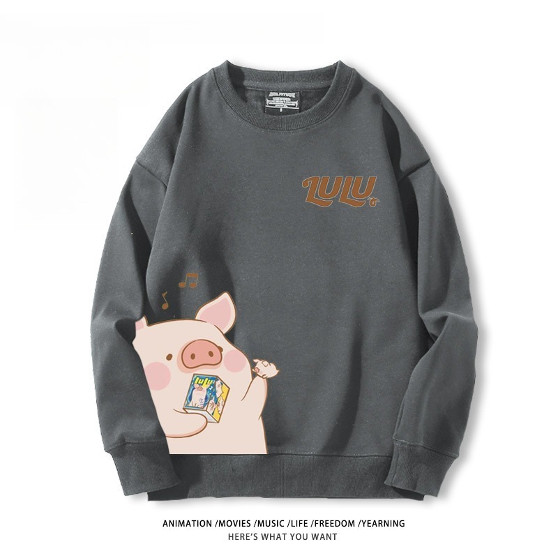LuLu豬 聯名親子情侶裝 圓領長袖