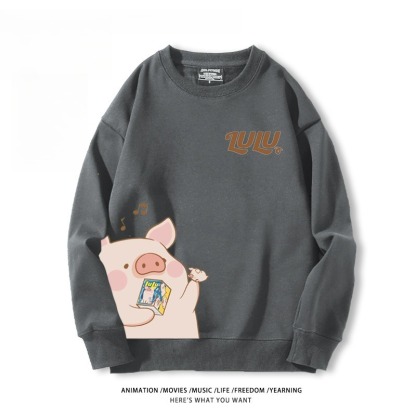 LuLu豬 聯名親子情侶裝 圓領長袖