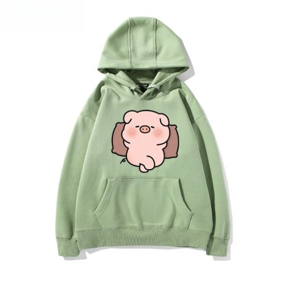 LULU豬 聯名衛衣新款 親子情侶裝連帽衛衣