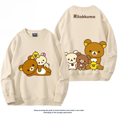 日系拉拉熊 聯名親子情侶裝 圓領長袖