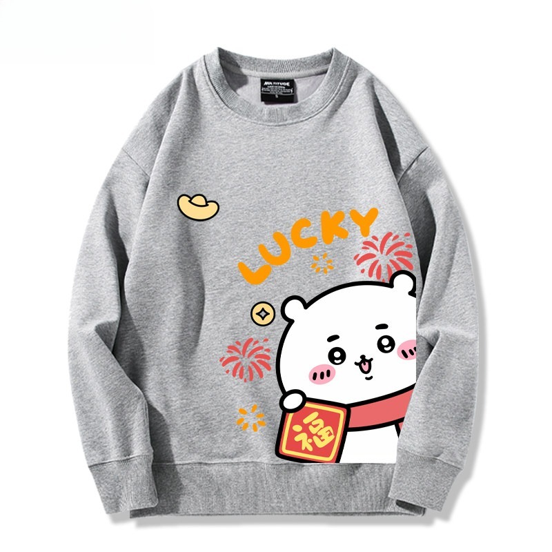 Chiikawa 聯名親子情侶裝 圓領長袖