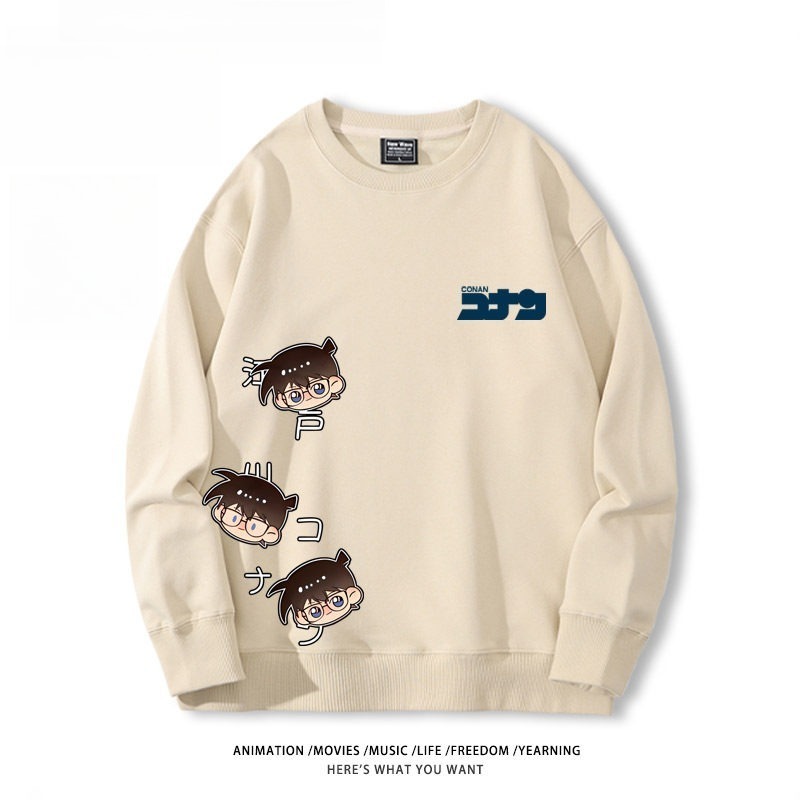 名偵探柯南 聯名親子情侶裝 圓領長袖