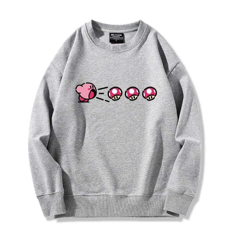 精靈寶可夢星之卡比 聯名親子情侶裝 圓領長袖