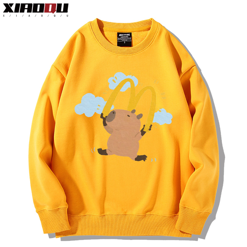 卡皮巴拉 2024親子情侶裝 圓領長袖