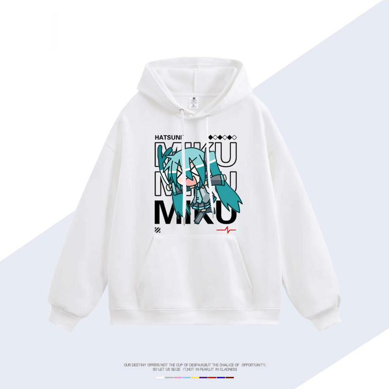 初音未來 聯名衛衣2025秋冬新款 親子情侶裝連帽衛衣