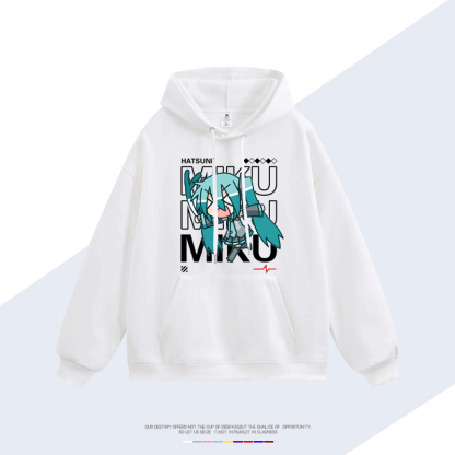 初音未來 聯名衛衣2025秋冬新款 親子情侶裝連帽衛衣