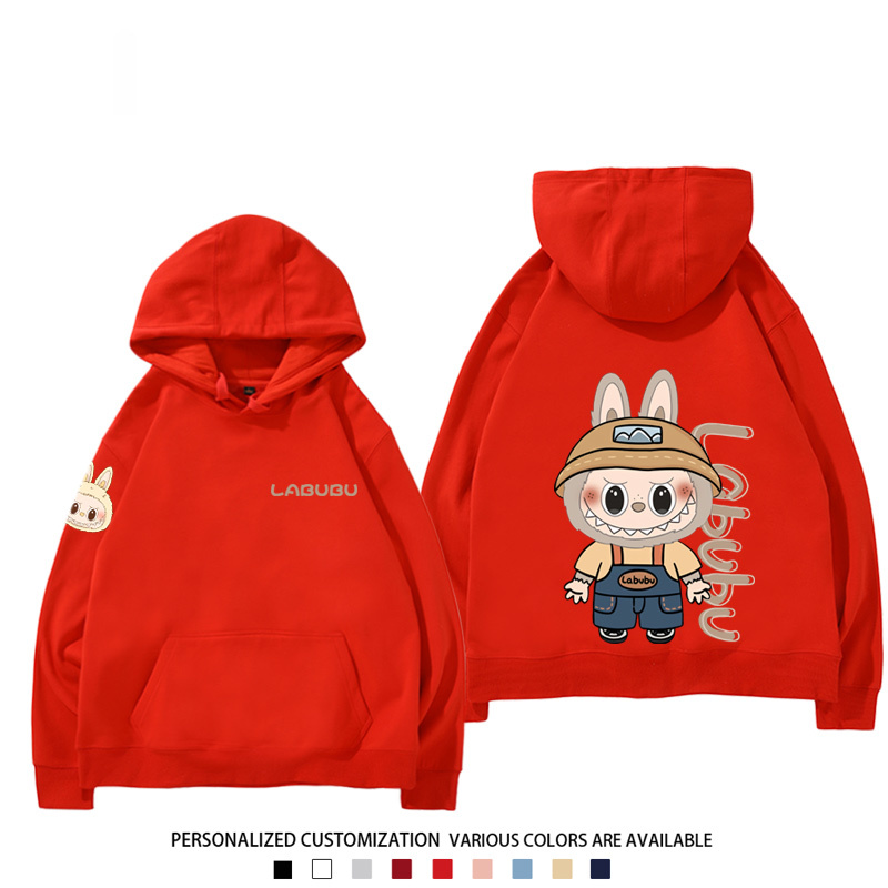 labubu新款 寬鬆百搭 秋冬款 寬鬆連帽衛衣
