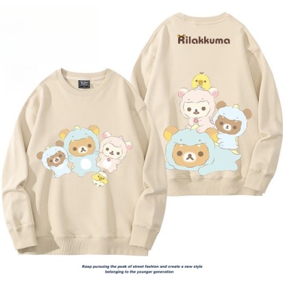 日系拉拉熊 聯名親子情侶裝 圓領長袖