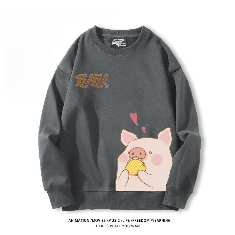 LuLu豬 聯名親子情侶裝 圓領長袖