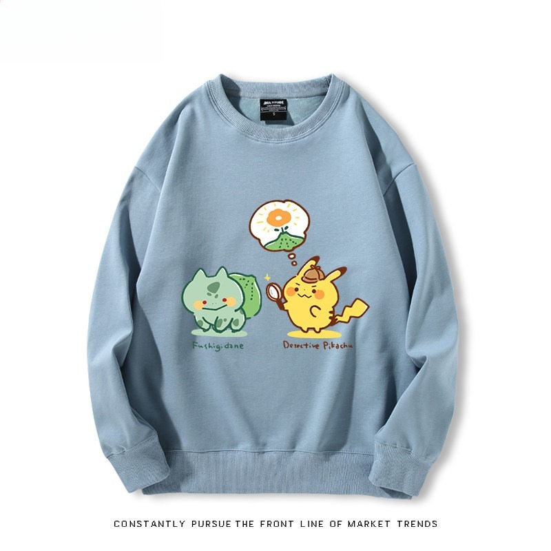 精靈寶可夢Q版 聯名親子情侶裝 圓領長袖