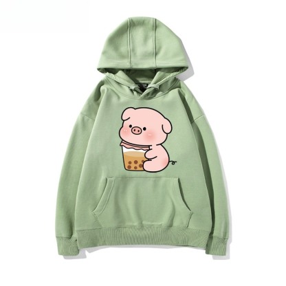 LULU豬 聯名衛衣新款 親子情侶裝連帽衛衣