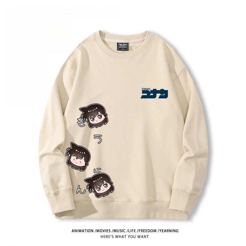 名偵探柯南 聯名親子情侶裝 圓領長袖