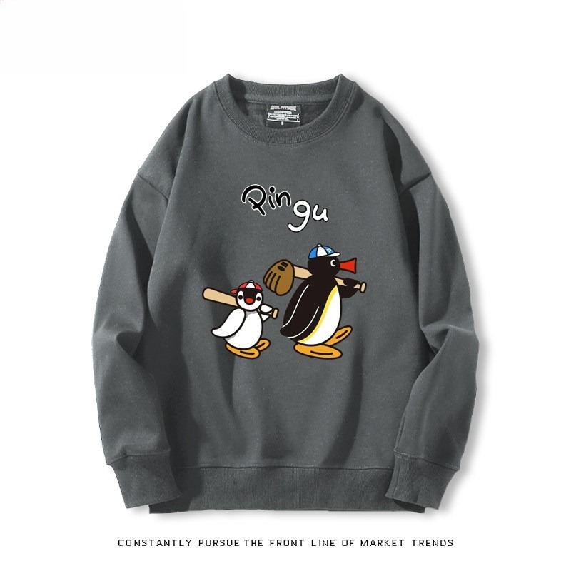 pingu 聯名親子情侶裝 圓領長袖