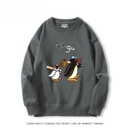 pingu 聯名親子情侶裝 圓領長袖