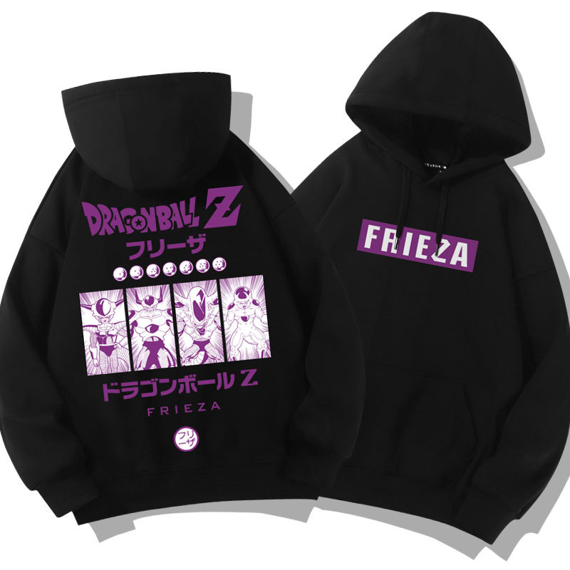 七龍珠聯名衛衣2024秋冬新款親子情侶裝薄絨款連帽衛衣