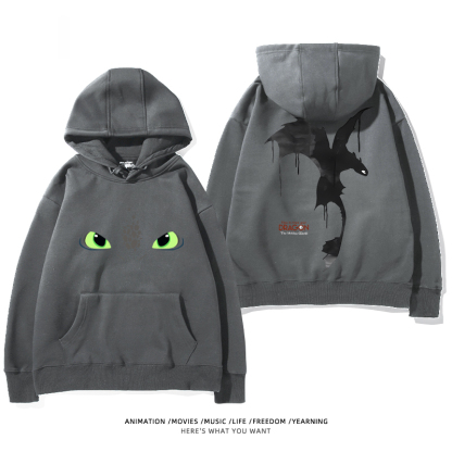 馴龍高手 聯名衛衣2024秋冬新款親子情侶裝薄絨款連帽衛衣