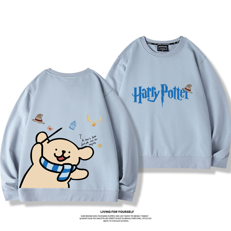 線條小狗2023親子情侶裝 圓領長袖