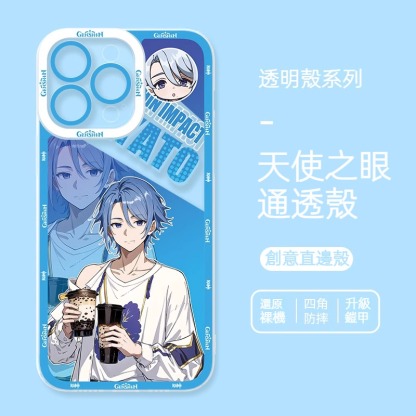 蘋果 系列潮牌原神天使眼透明防摔軟殼