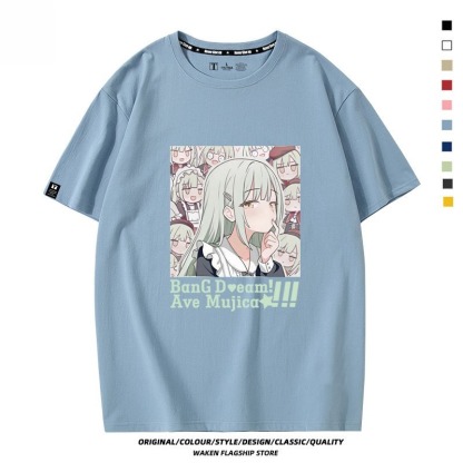 BanG Dream! Ave Mujica 印花短袖T恤