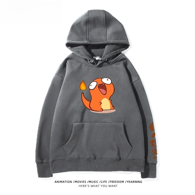 寶可夢Q版搞怪新款 親子情侶男女款連帽衛衣