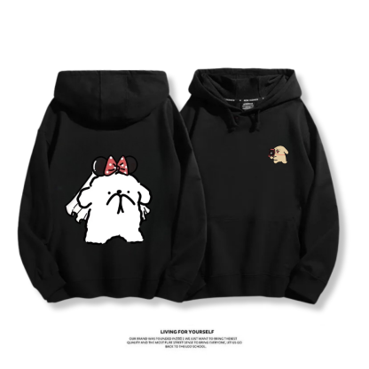 線條小狗 2025秋冬新款 親子情侶男女連帽衛衣