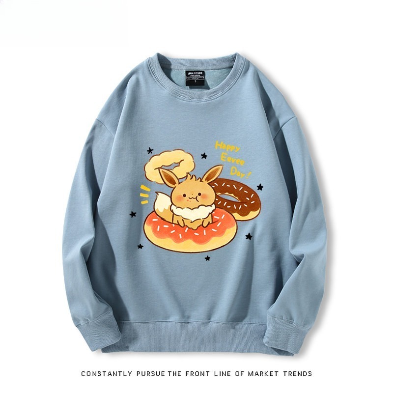 精靈寶可夢Q版 聯名親子情侶裝 圓領長袖