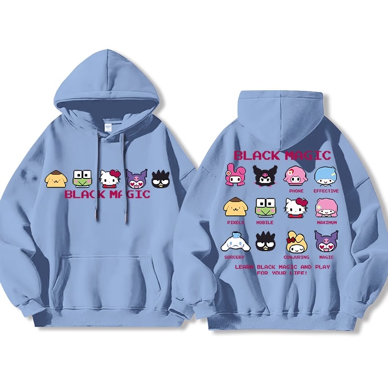 三麗鷗 聯名衛衣2025秋冬新款親子情侶裝連帽衛衣