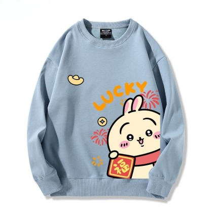 Chiikawa 聯名親子情侶裝 圓領長袖