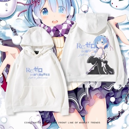 從零開始的異世界 親子情侶男女連帽衛衣